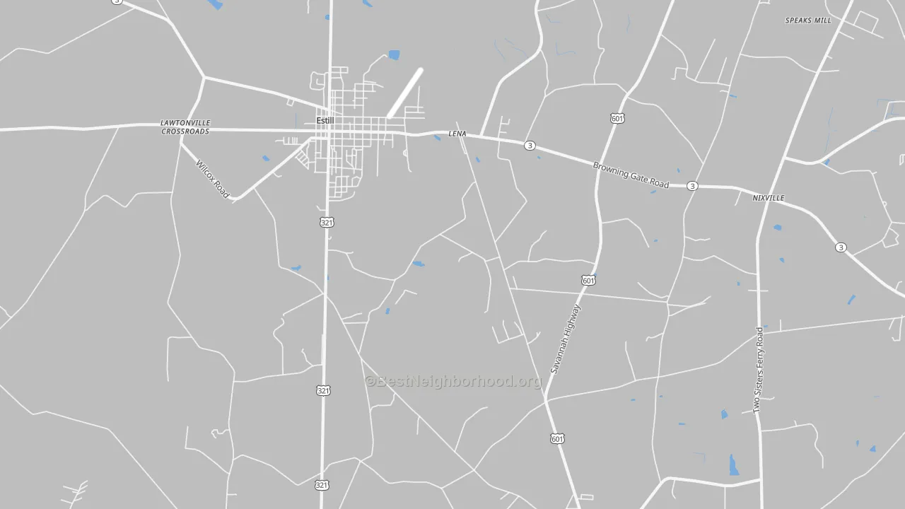 Transit Grade map of Lena, SC