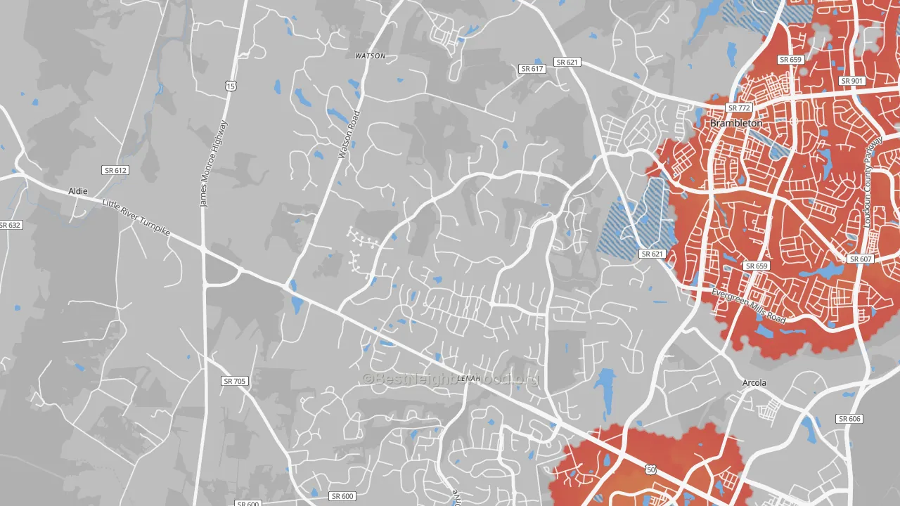 Transit Grade map of Lenah, VA