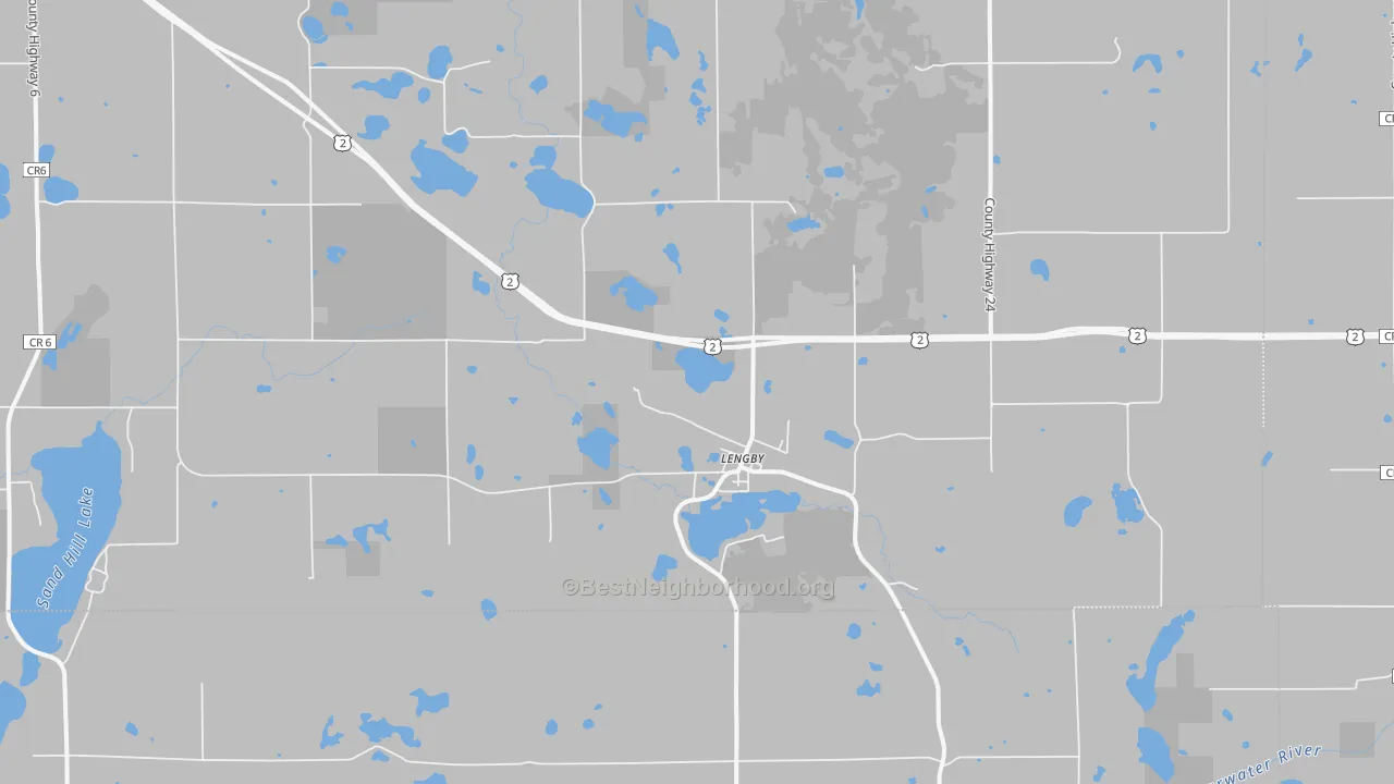 Transit Grade map of Lengby, MN