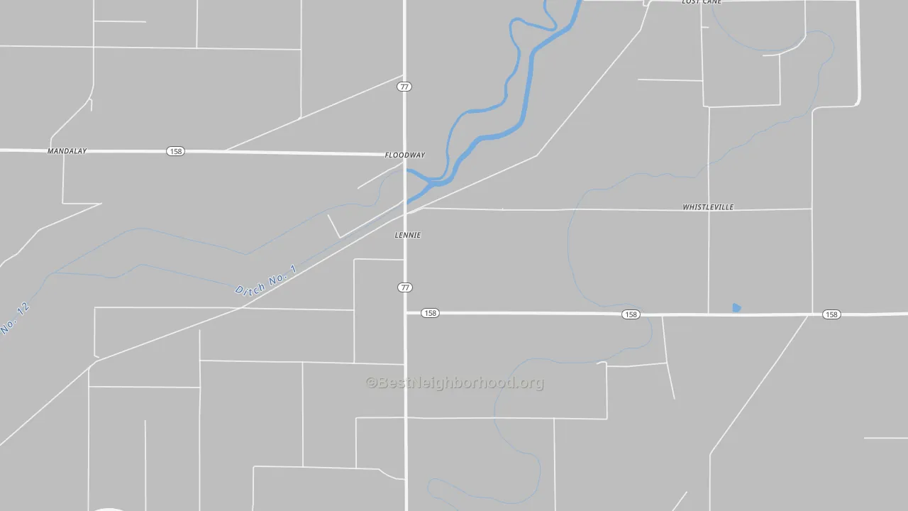 Transit Grade map of Lennie, AR