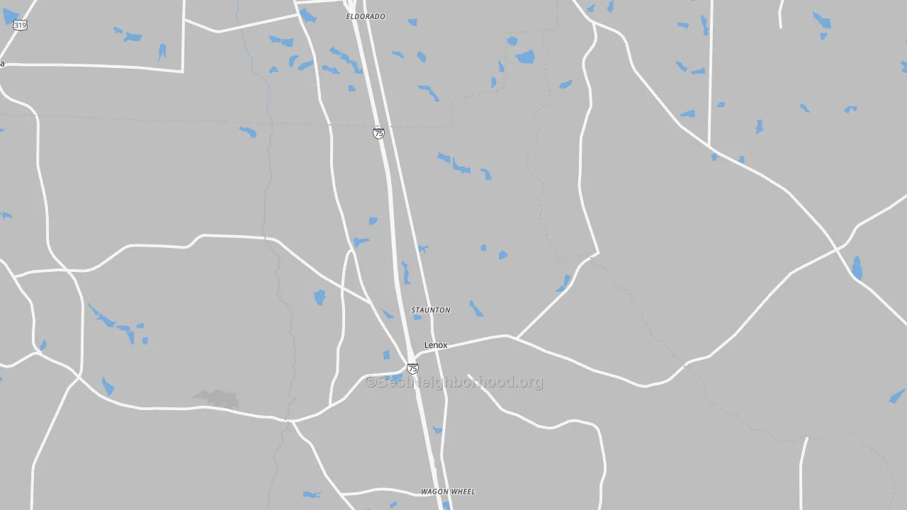 Transit Grade map of Lenox, GA