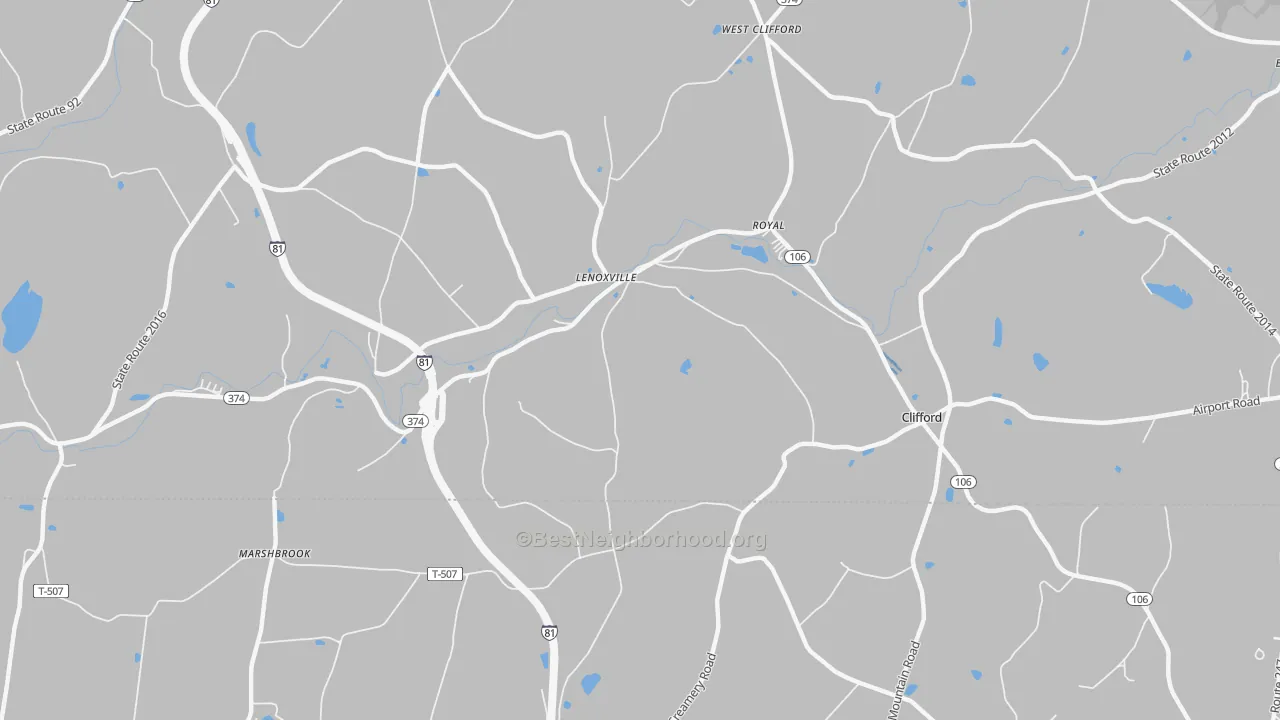 Transit Grade map of Lenoxville, PA