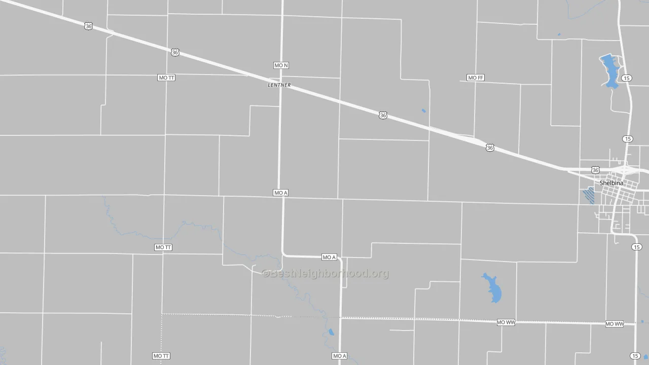Transit Grade map of Lentner, MO