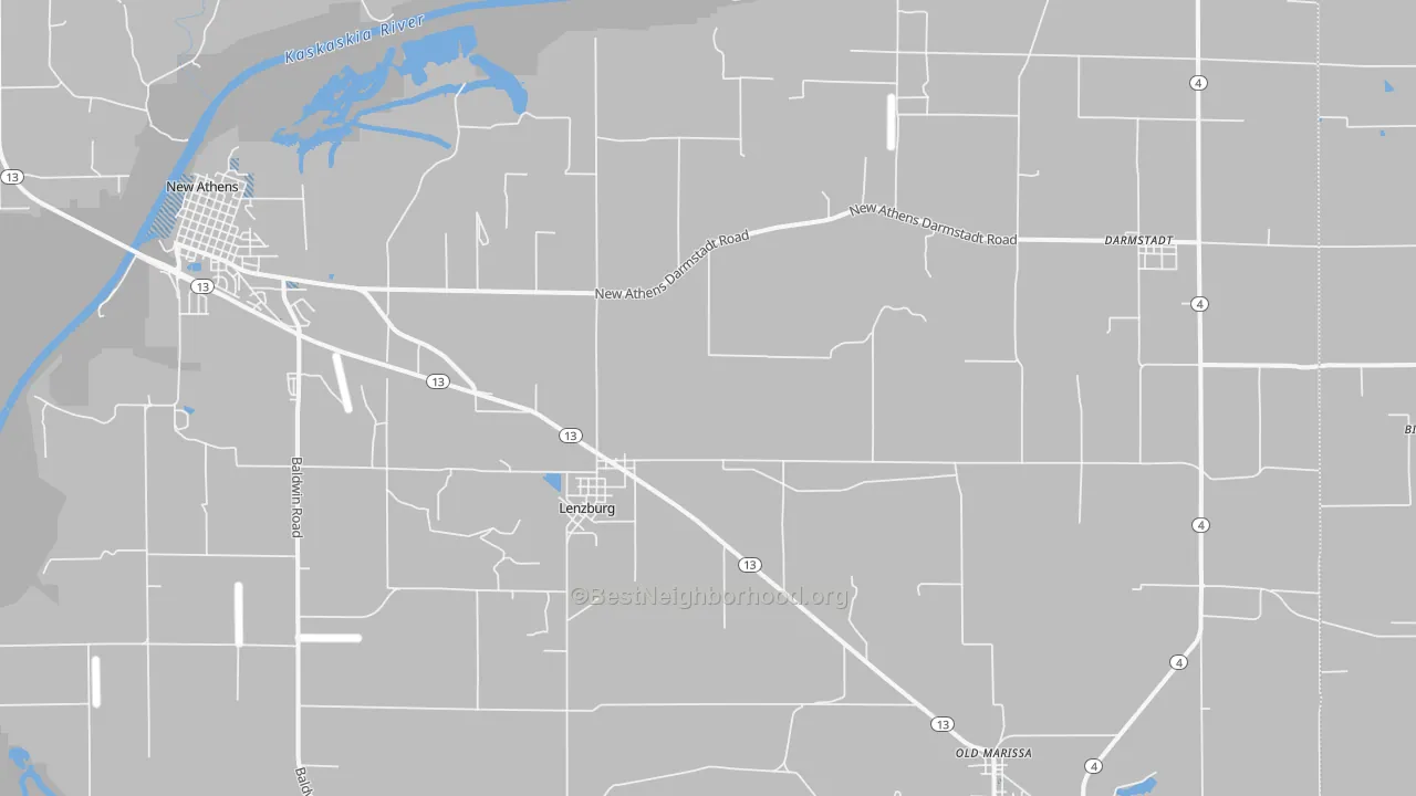 Transit Grade map of Lenzburg, IL