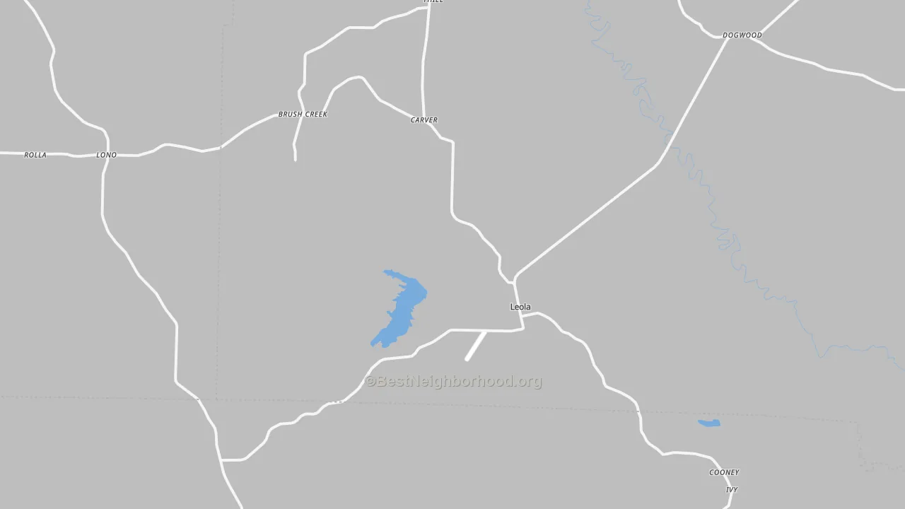 Transit Grade map of Leola, AR