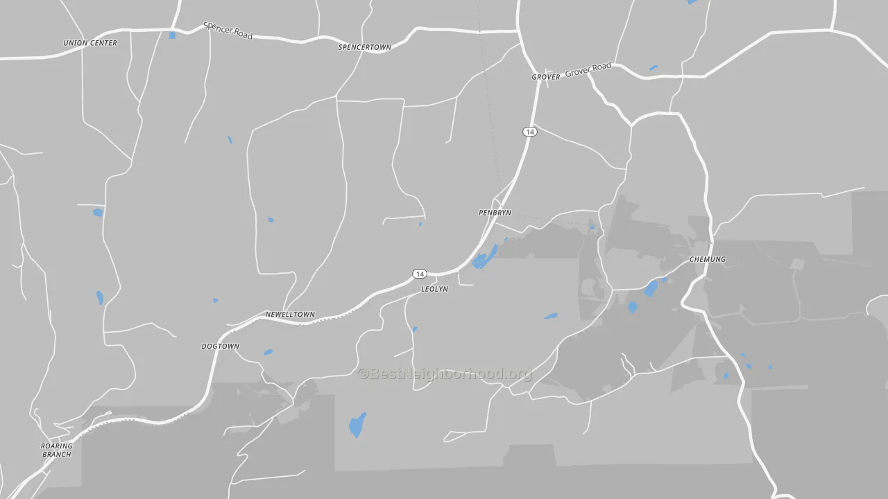 Transit Grade map of Leolyn, PA
