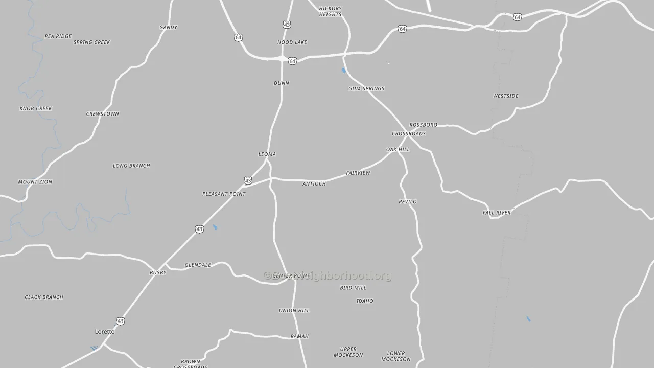 Transit Grade map of Leoma, TN