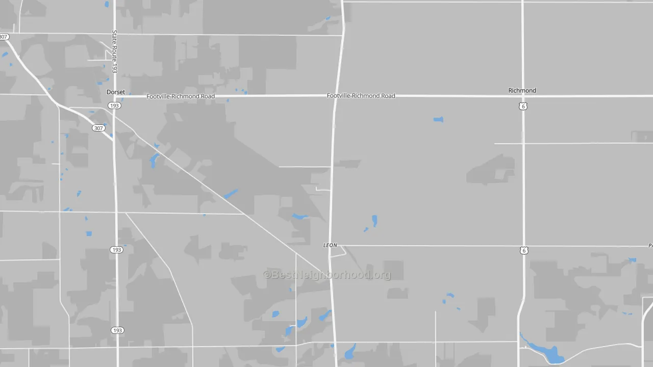 Transit Grade map of Leon, OH