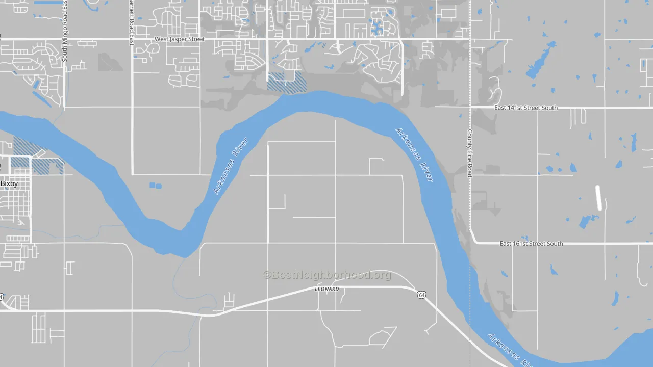Transit Grade map of Leonard, OK