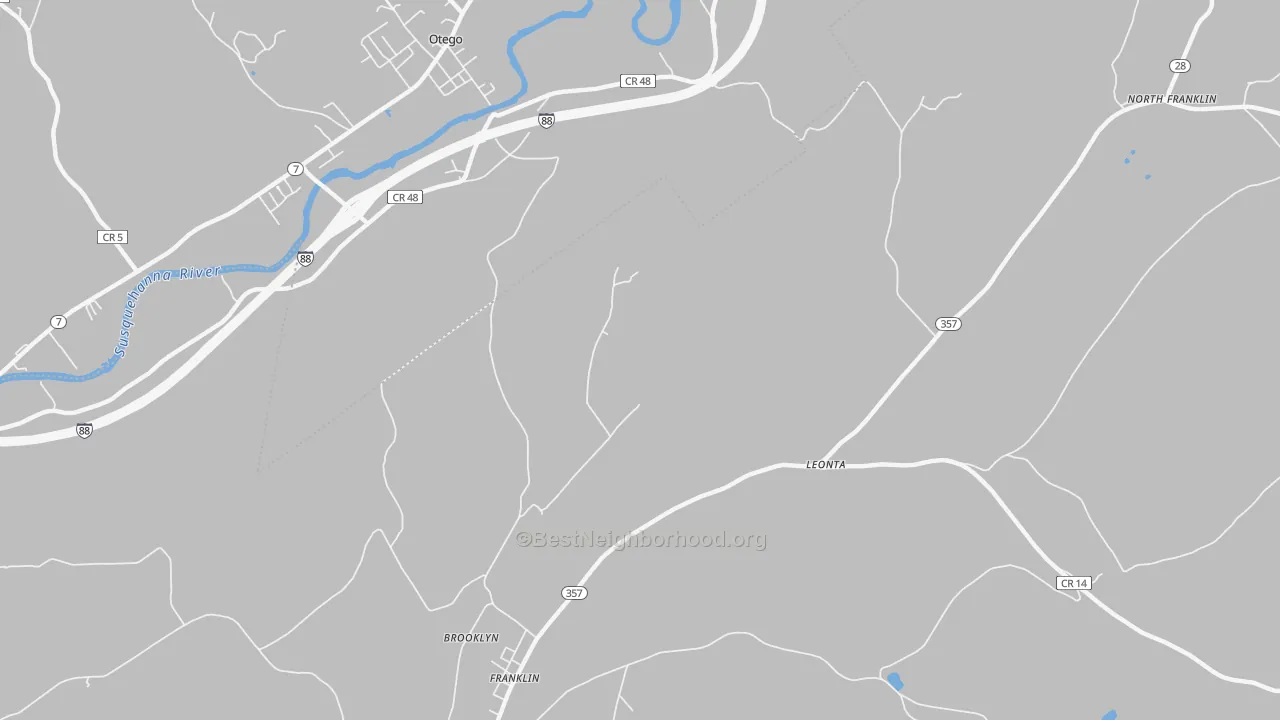 Transit Grade map of Leonta, NY