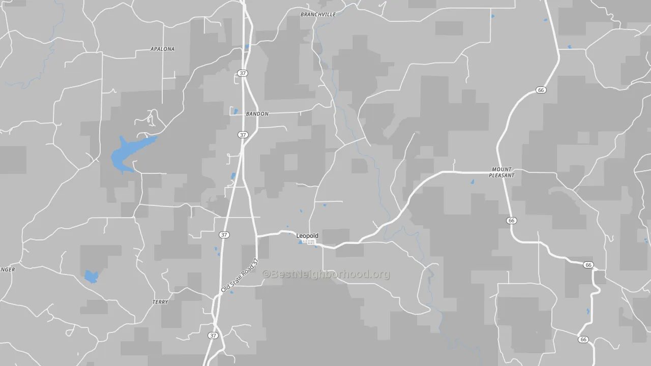 Transit Grade map of Leopold, IN