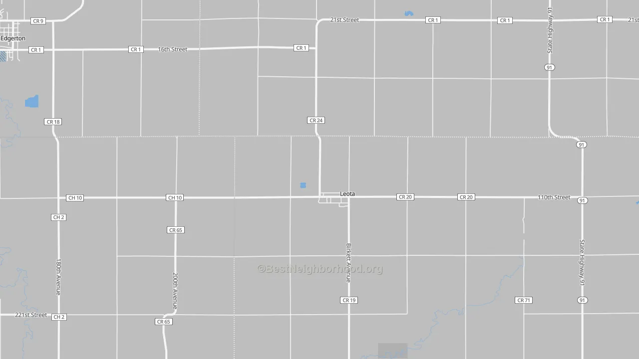 Transit Grade map of Leota, MN