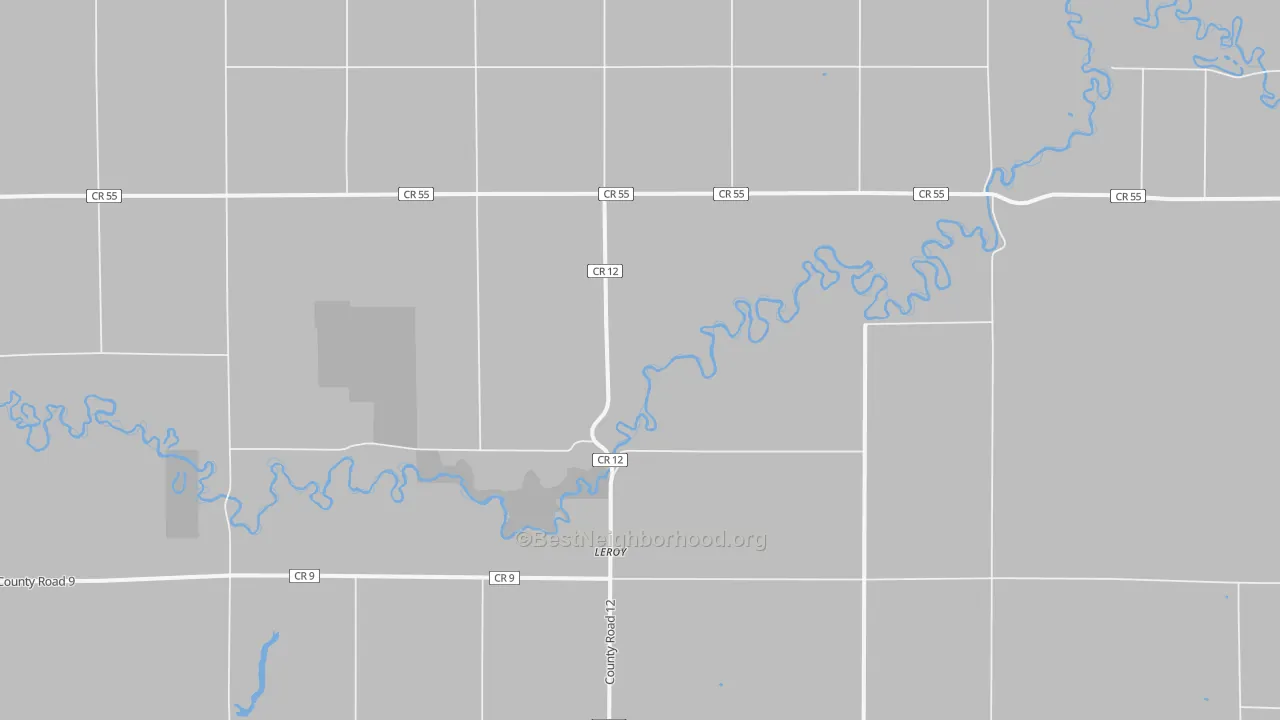 Transit Grade map of Leroy, ND
