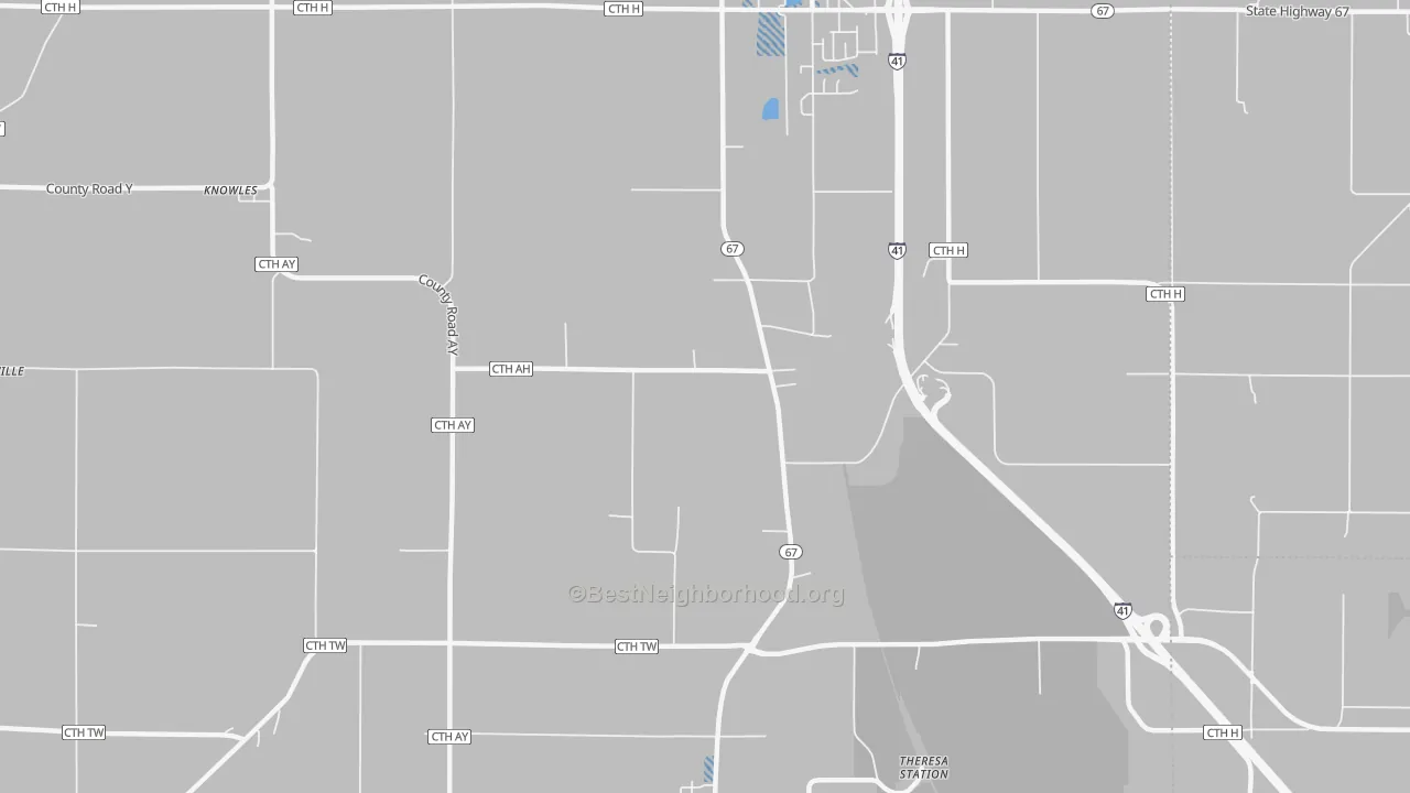 Transit Grade map of LeRoy, WI