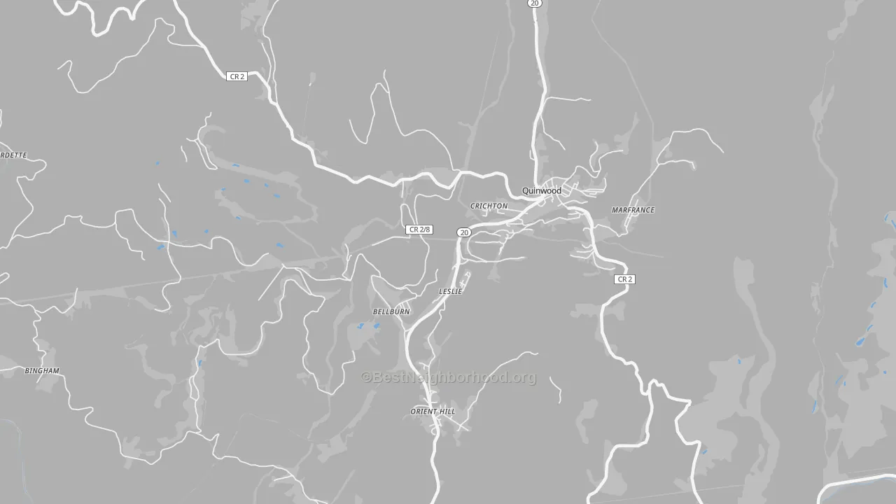 Transit Grade map of Leslie, WV