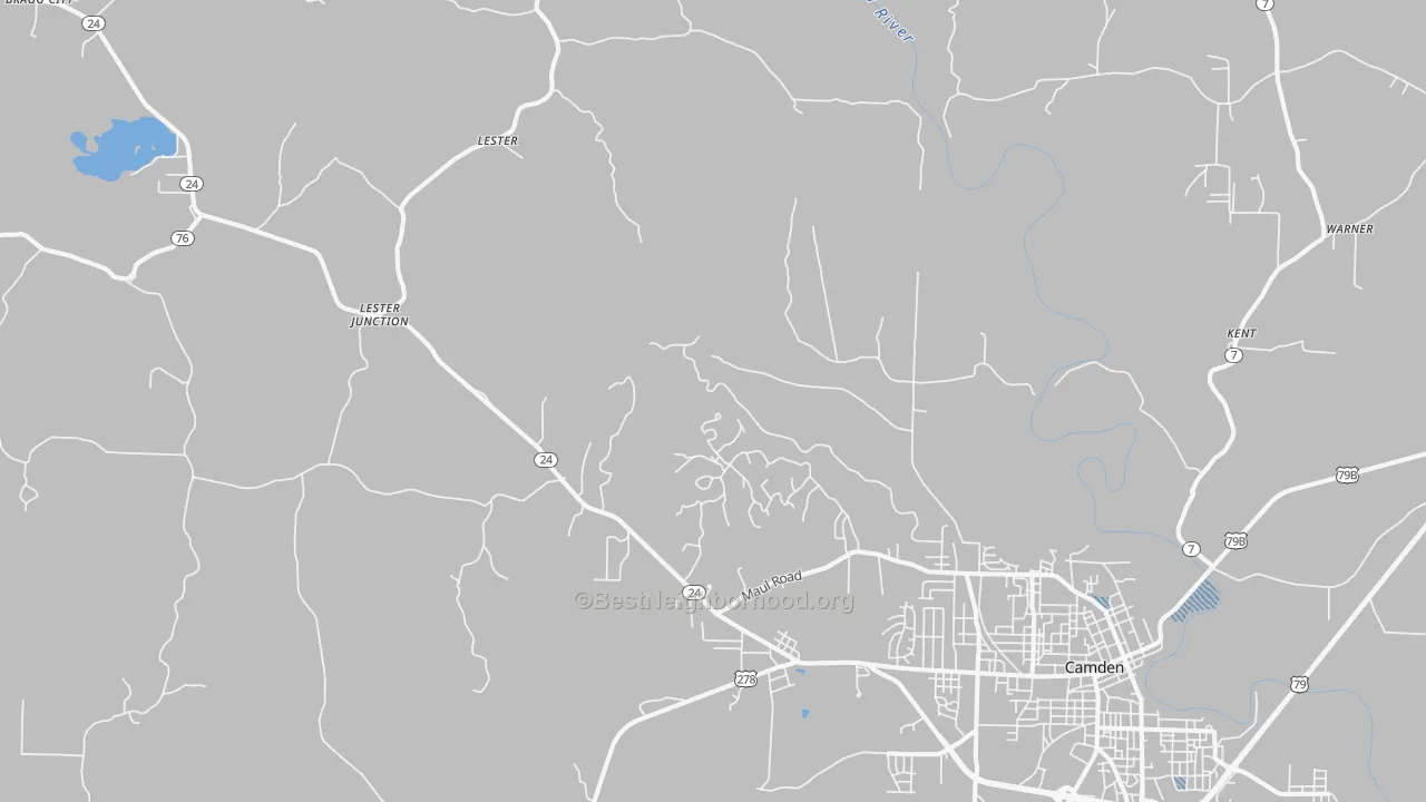Transit Grade map of Lester, AR