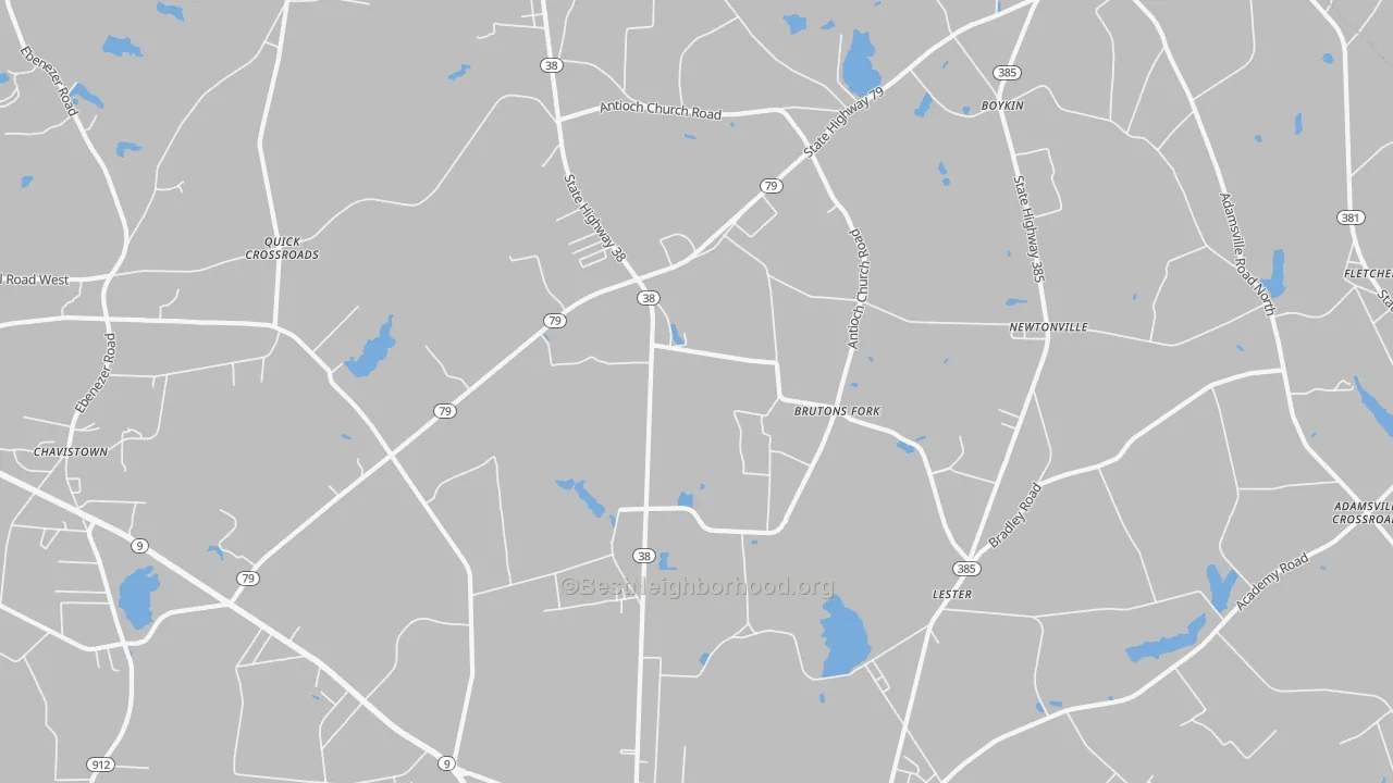 Transit Grade map of Lester, SC