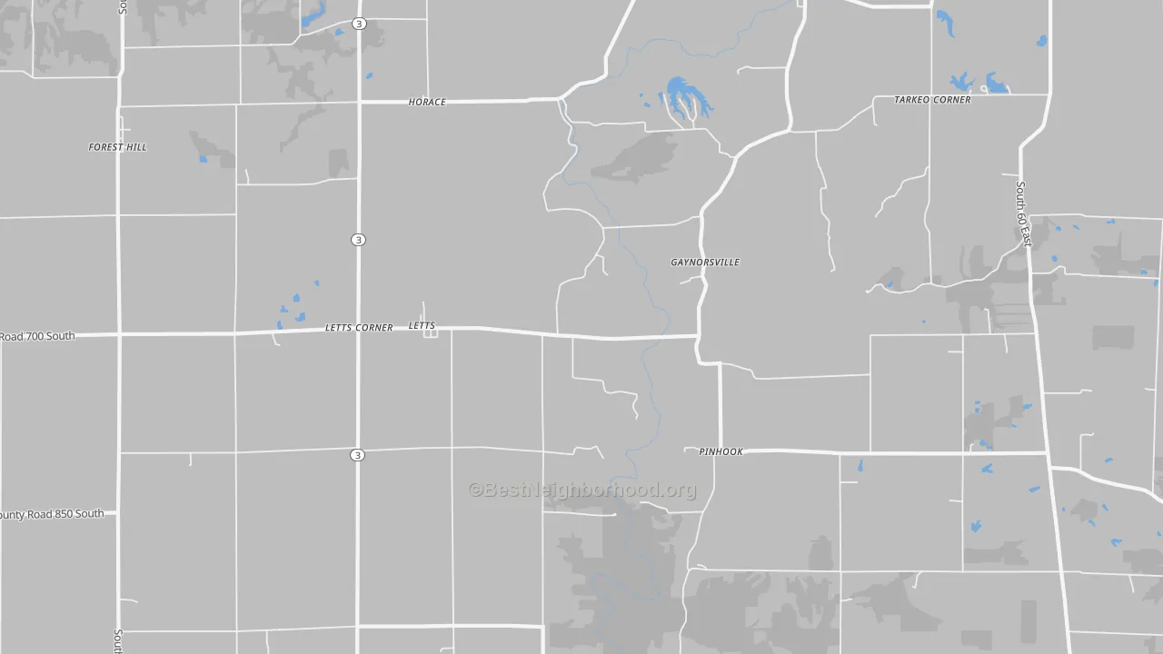 Transit Grade map of Letts, IN