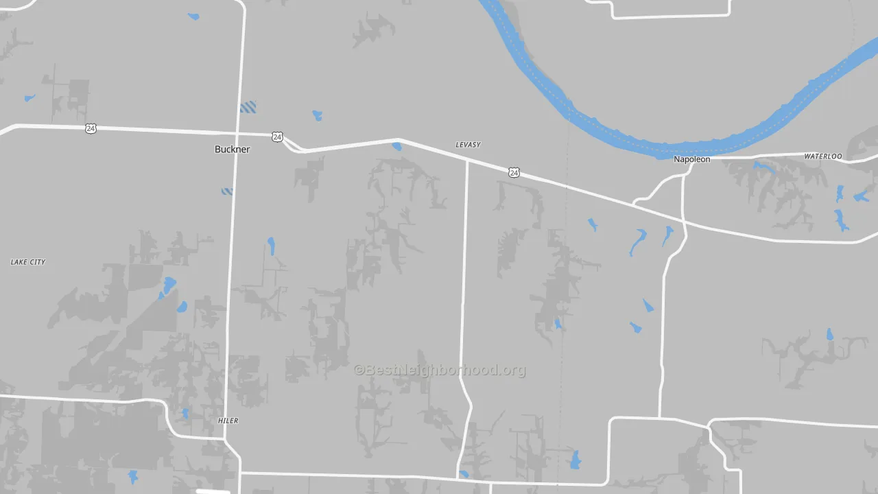 Transit Grade map of Levasy, MO