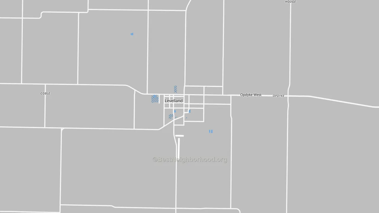 Transit Grade map of Levelland, TX