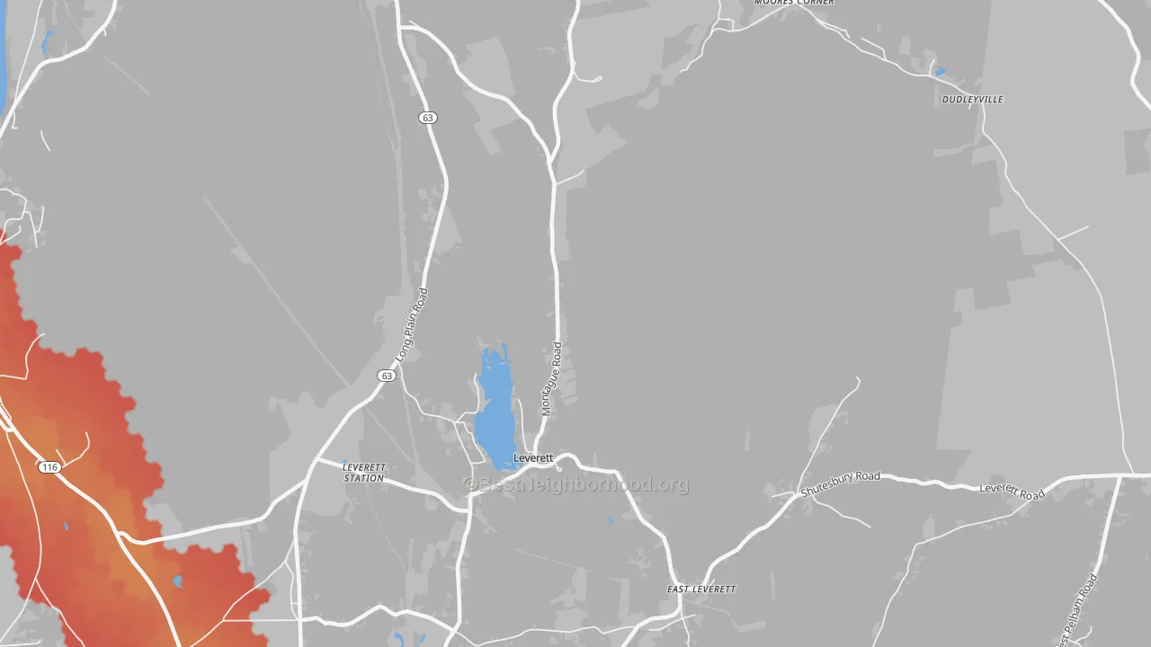 Transit Grade map of Leverett, MA