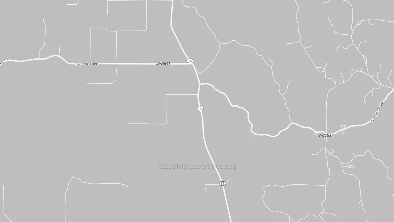 Transit Grade map of Leverett, MS