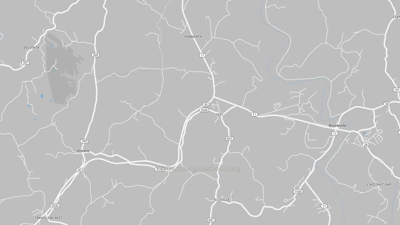 Transit Grade map of Levi, KY
