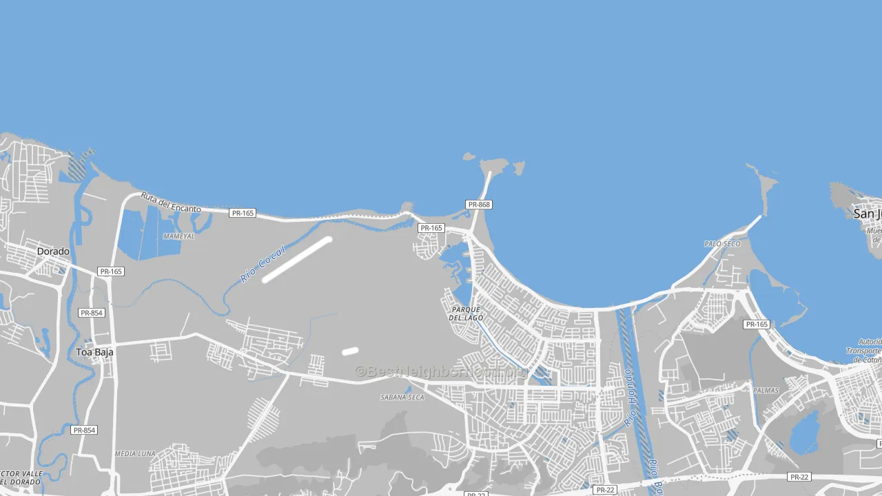 Transit Grade map of Levittown, PR