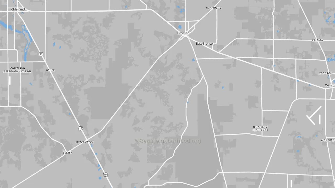 Transit Grade map of Levy County, FL