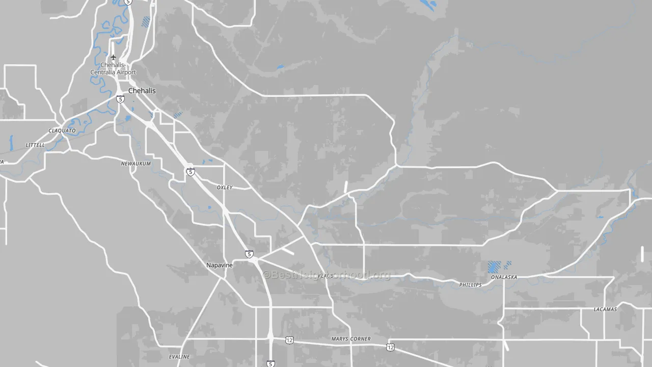 Transit Grade map of Lewis County, WA