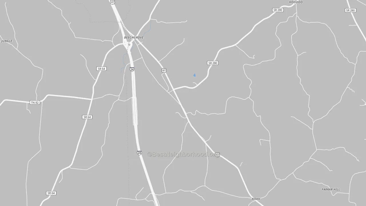 Transit Grade map of Lewis Store, TN