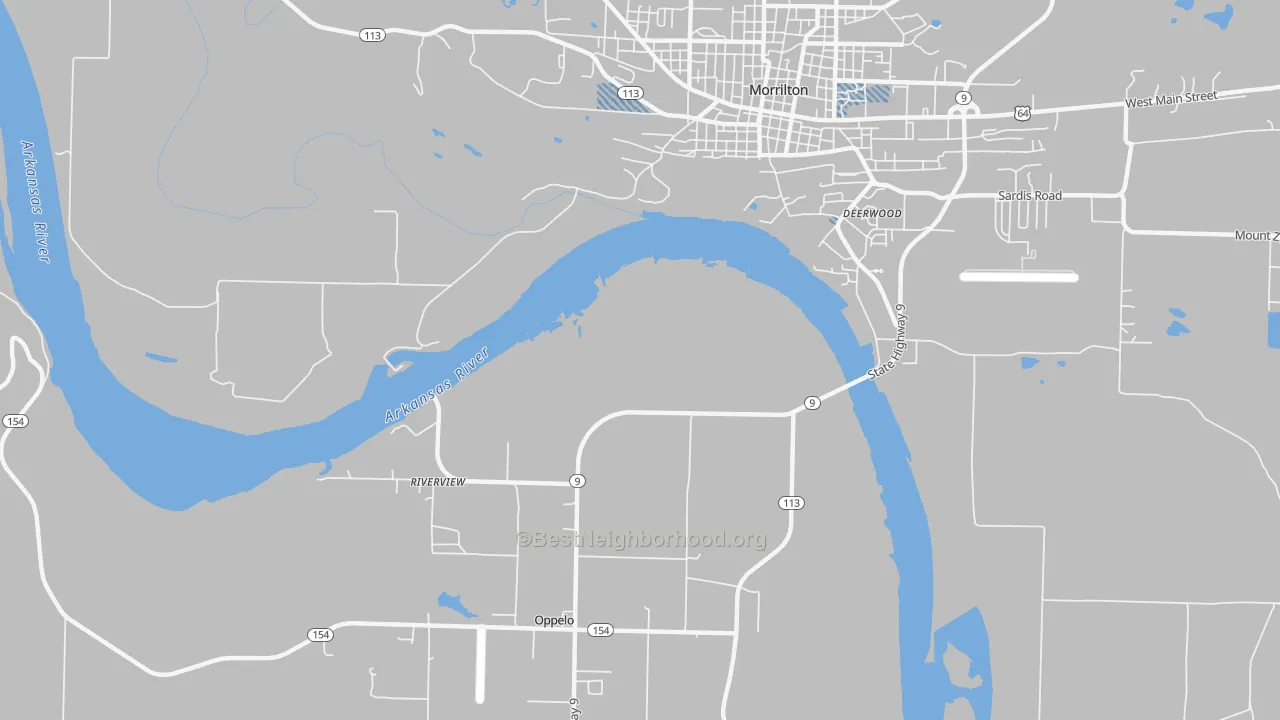 Transit Grade map of Lewisburg, AR