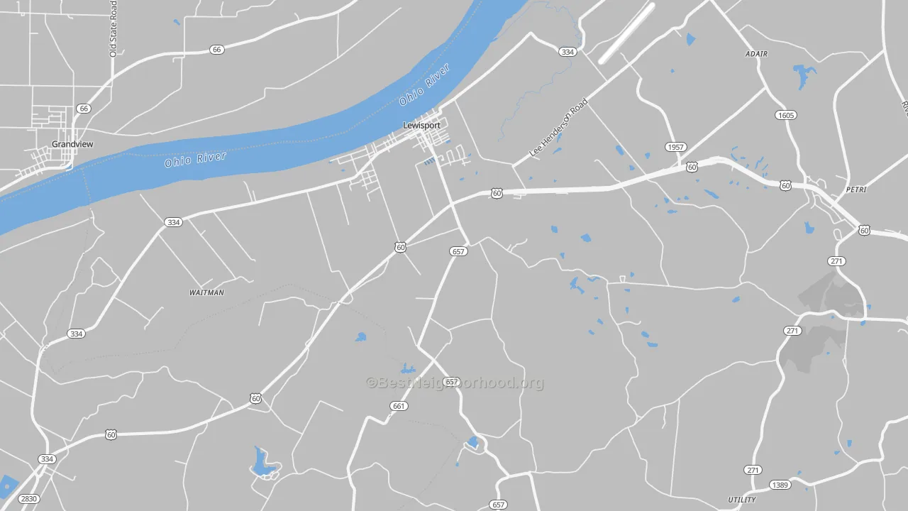 Transit Grade map of Lewisport, KY