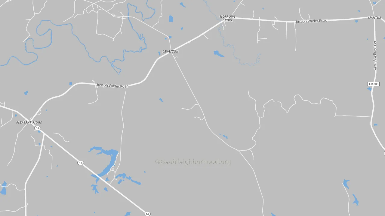 Transit Grade map of Lewiston, AL