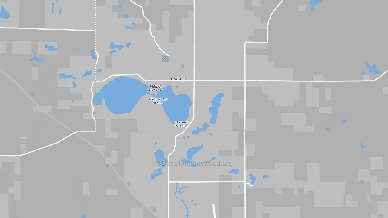 Transit Grade map of Lewiston, MI