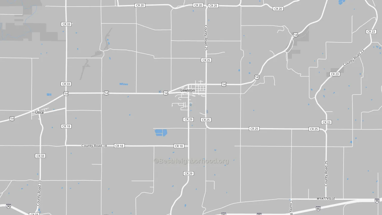 Transit Grade map of Lewiston, MN