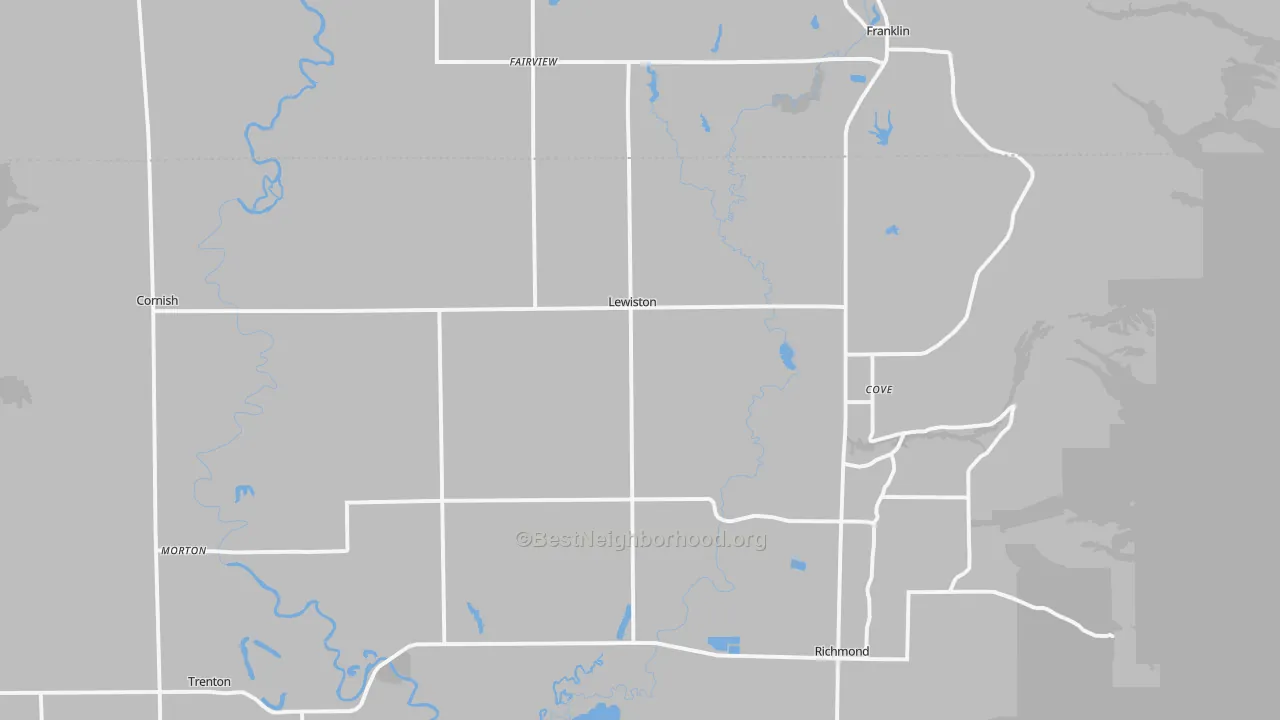 Transit Grade map of Lewiston, UT