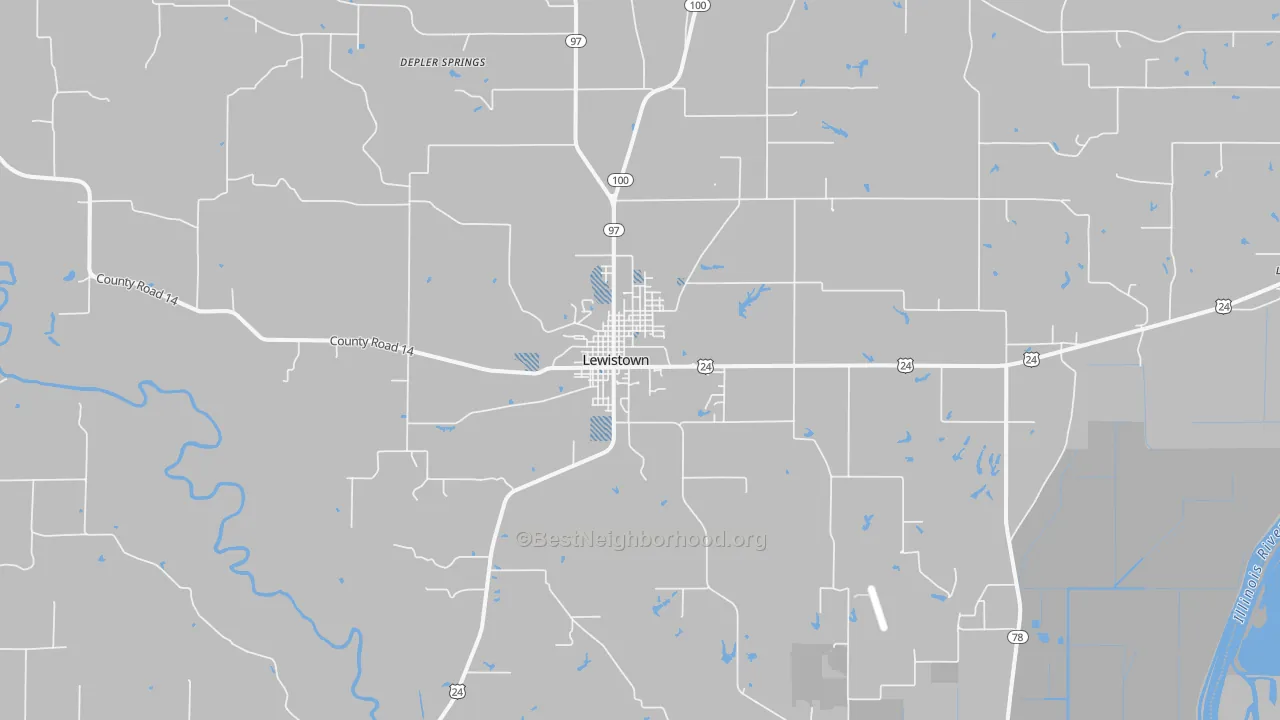 Transit Grade map of Lewistown, IL