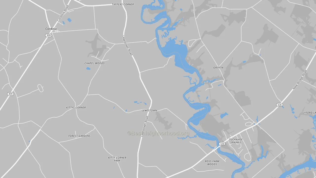 Transit Grade map of Lewistown, MD