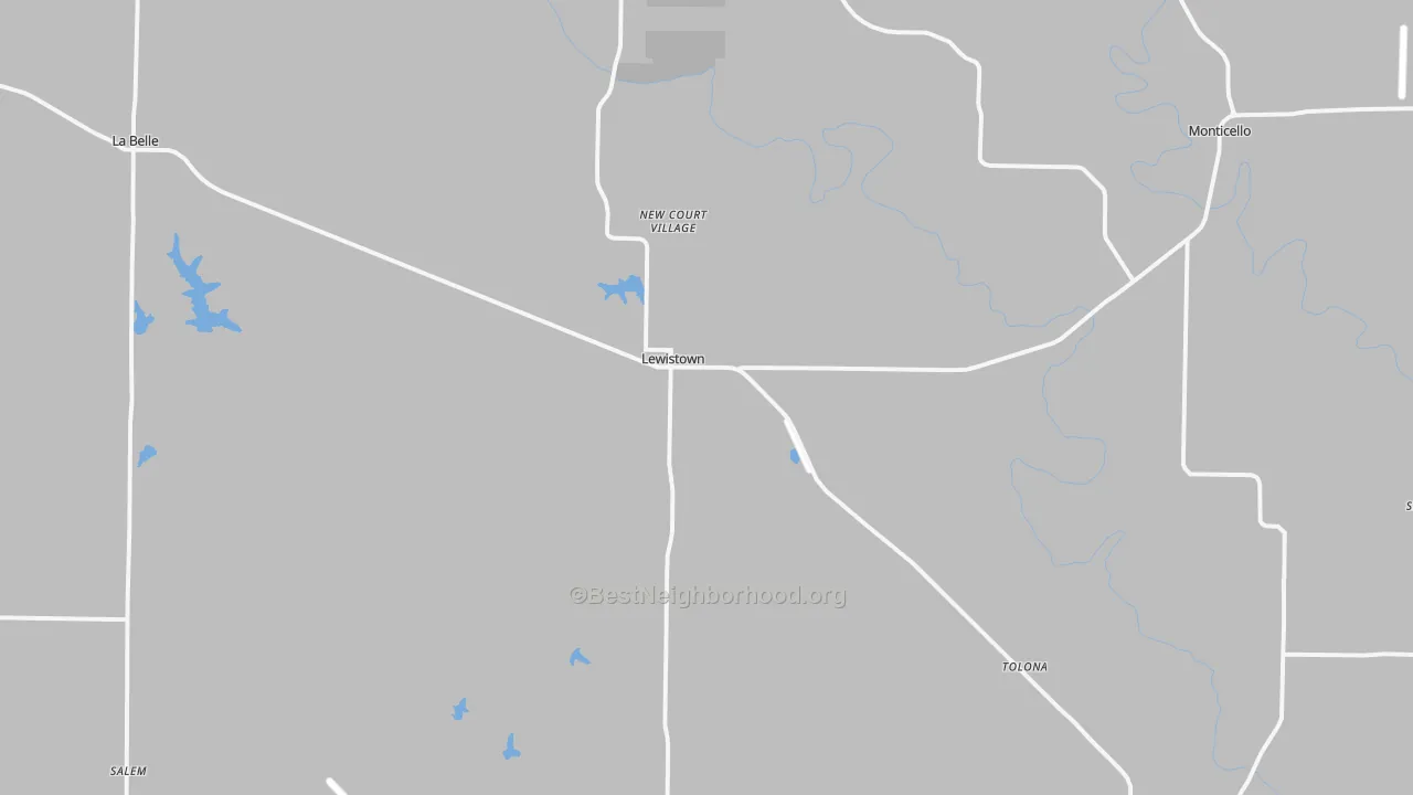 Transit Grade map of Lewistown, MO