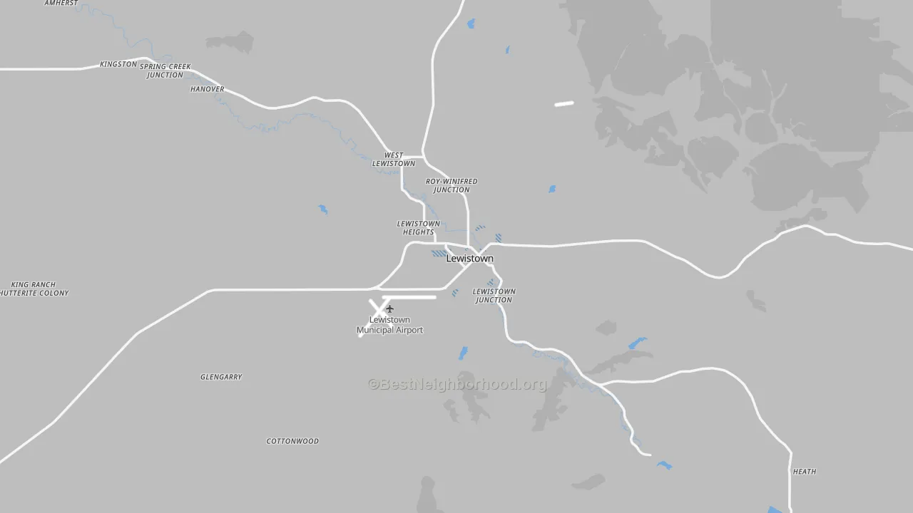 Transit Grade map of Lewistown, MT