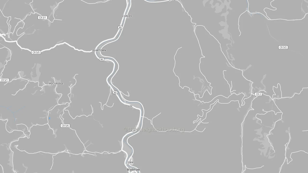 Transit Grade map of Lex, WV