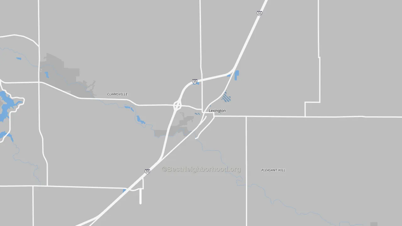 Transit Grade map of Lexington, IL
