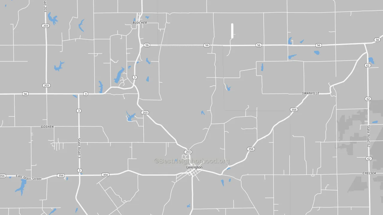 Transit Grade map of Lexington, IN