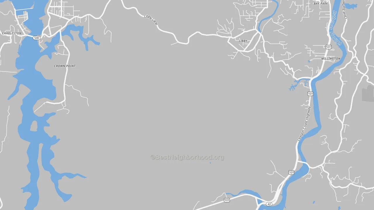 Transit Grade map of Libby, OR