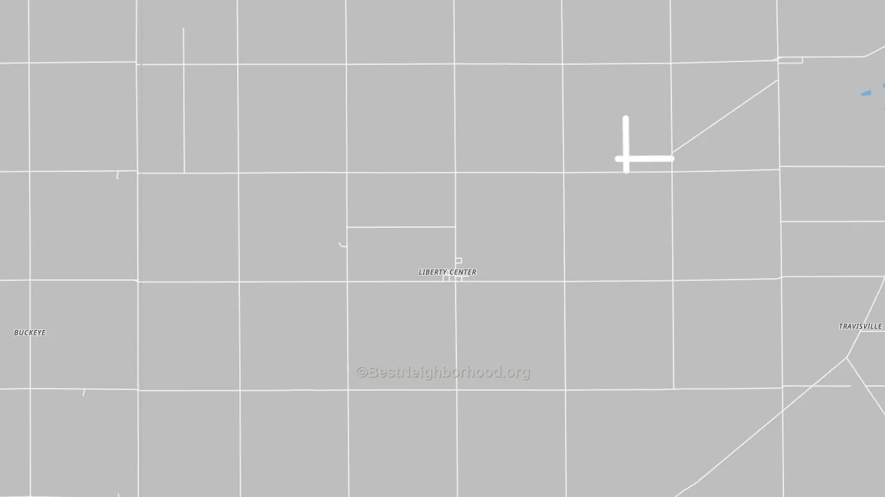 Transit Grade map of Liberty Center, IN