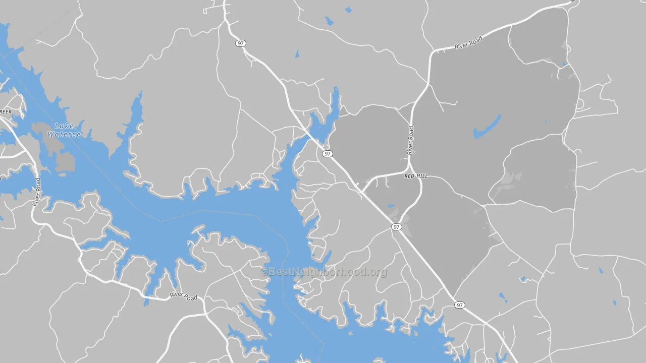 Transit Grade map of Liberty Hill, SC