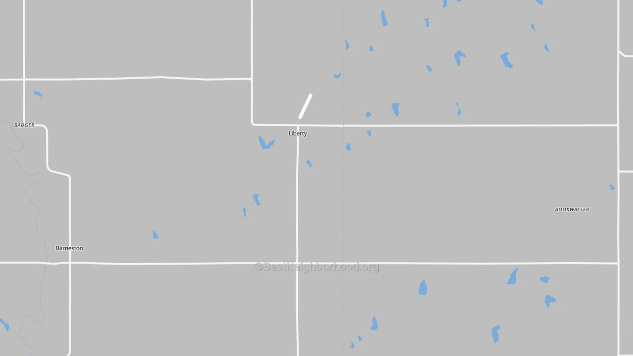 Transit Grade map of Liberty, NE