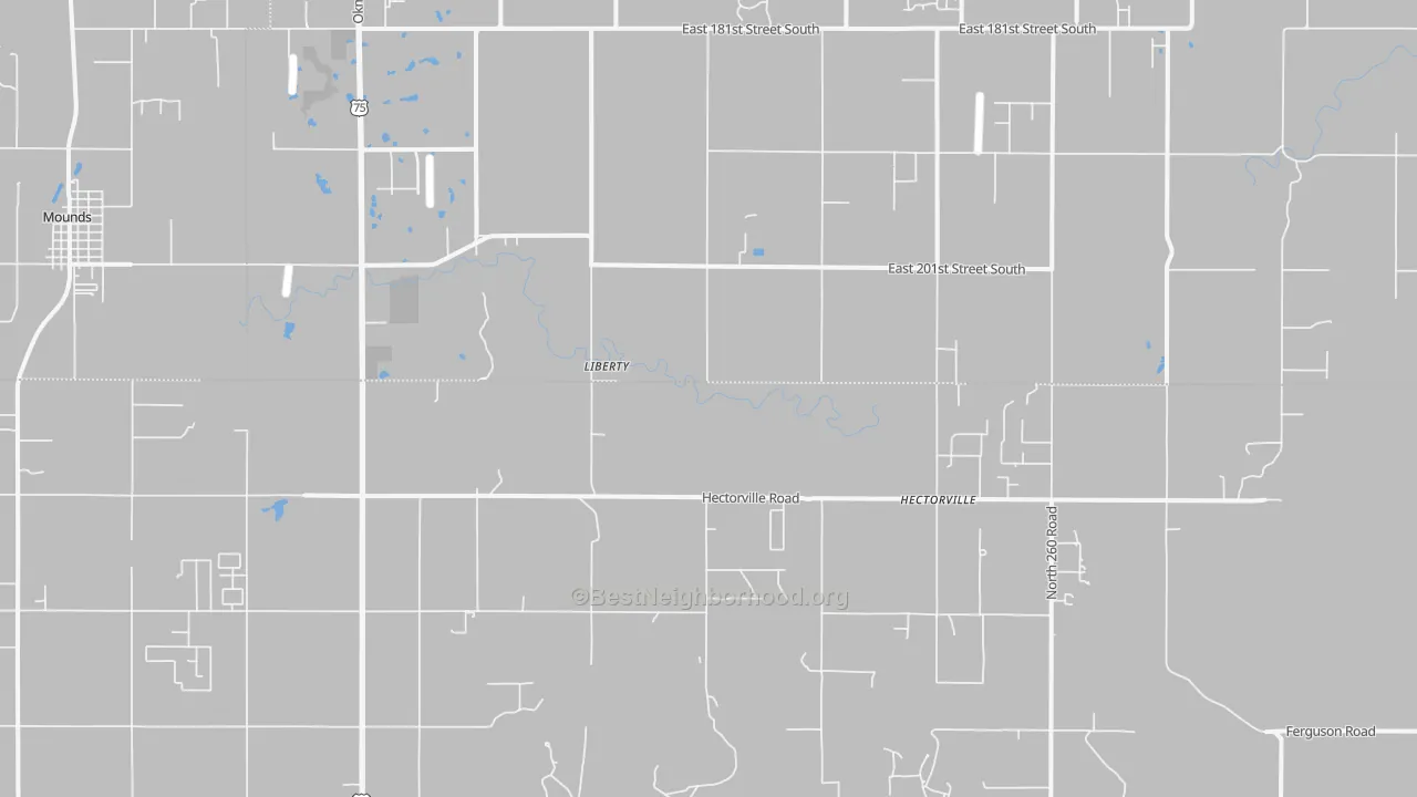 Transit Grade map of Liberty, OK