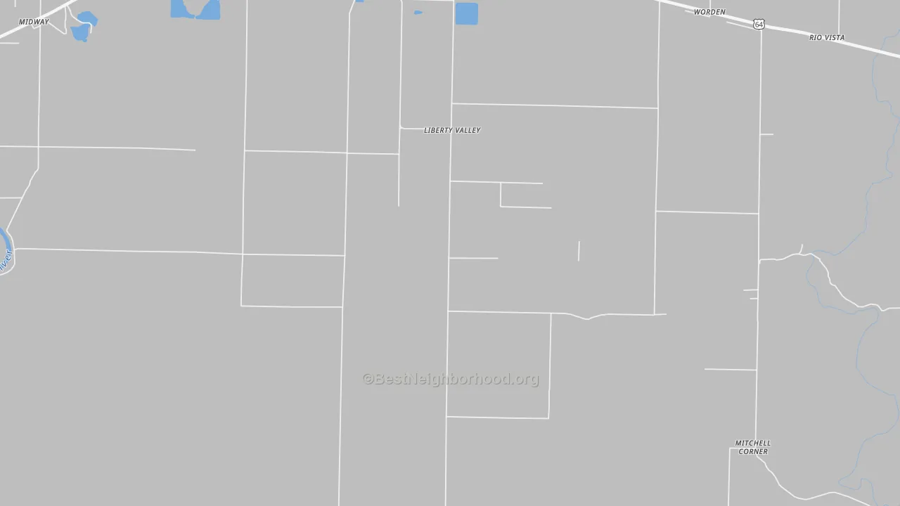Transit Grade map of Liberty Valley, AR